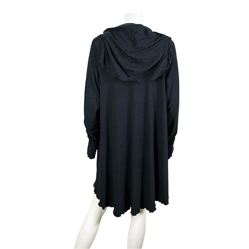 Angelrox Black Gray Striped Cardigan Jacket - Picture 5 of 10